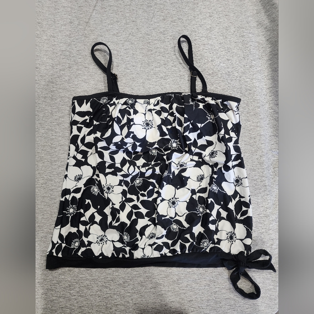 Island escape floral swim top size 14